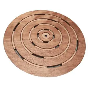 Wooden Okume Outdoor Round Platform For Showers Size Diameter 59 Cm High Robustness Thanks To High Quality Materials Chosen To Make The Shower Tray Optimal For Outdoor Use.