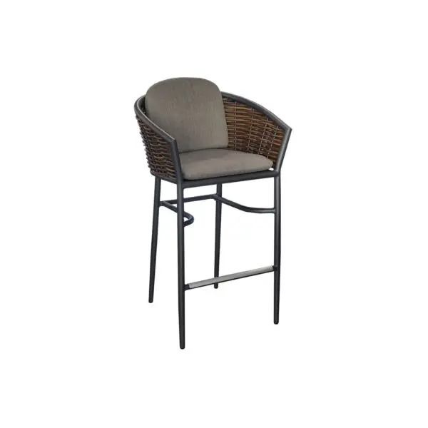 Elevate your outdoor experience with the astute elegance of the Asti high armchair, showcasing exceptional materials, a sophisticated design with rounded contours, and durable construction that seamlessly blends comfort and style for both indoor outdoor