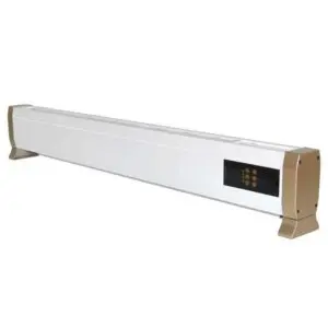 Floor And Baseboard Heater 1800w With Remote Control Included, Also Controllable Directly From The Panel Operation By Natural Air Convection. Heater Equipped With Feet And Supports Metal Frame White