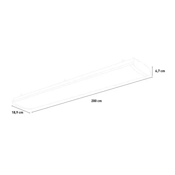 Industrial Infrared Heater Aluminium Body For Indoor And Outdoor Use Power 4000w 380 v Industrial Infrared Panel Length 200 Cm Without Remote Control, Only For Direct Onoff System Installation Required Electrician - Image 8