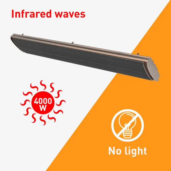 Industrial Infrared Heater Aluminium Body For Indoor And Outdoor Use Power 4000w 380 v Industrial Infrared Panel Length 200 Cm Without Remote Control, Only For Direct Onoff System Installation Required Electrician - Image 6