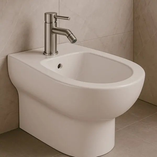 SINED LEVANTE bidet faucet made of 316L stainless steel with integrated mixer. Modern, corrosion-resistant finish, suitable for indoor and outdoor use. Ideal for contemporary bathrooms and wet spaces. - Image 3