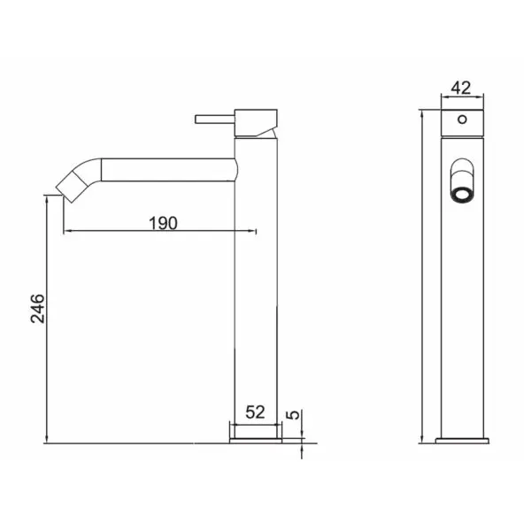 Durable Mixer Tap 25CM | SINED - Image 2