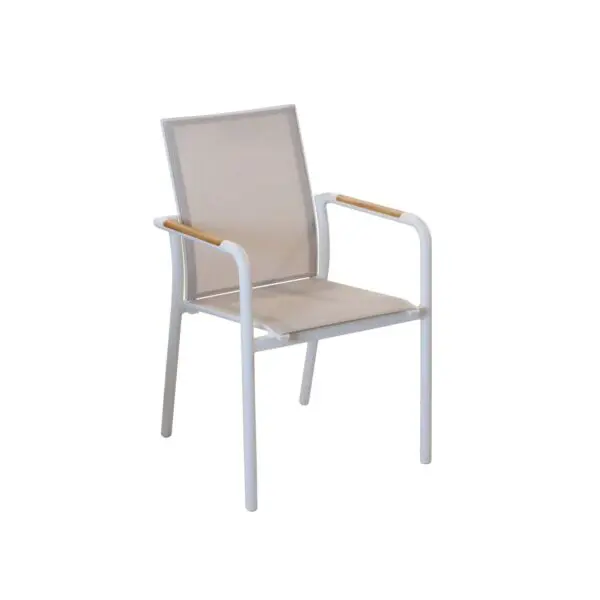 Modern elegant outdoor chair in WHITE | SINED