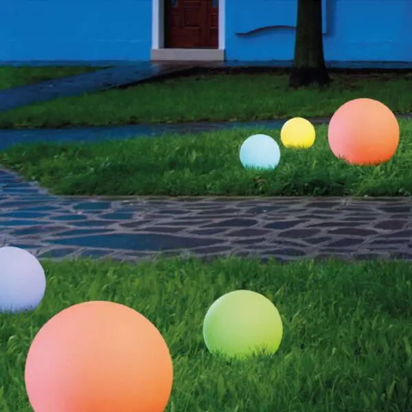 Sined Luminous Sphere Professional Waterproof For Hotel Restaurants Diameter 40 Cm Floor Lamp Equipped With Photovoltaic Panel And Led Light Interchangeable Colors Solar Sphere Made Of Polyethylene Lldpe Made In Italy Cold Light6000k - Image 9