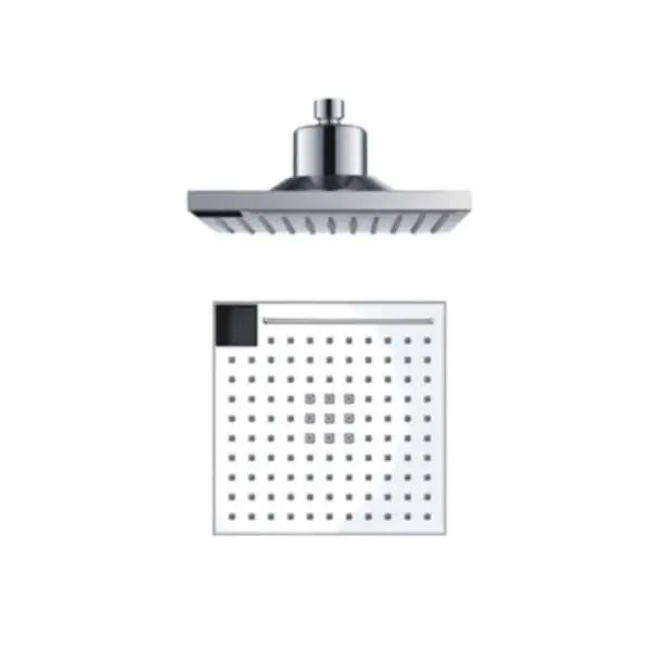 Rain Shower Head Infrared Sensor With Water Jet Change Function. Without Battery It Works With Water Jet Only. Abs Body 22x22 Cm And Brass Connector 3 Functions Of The Water Jet Rain, Mist, Waterfall.