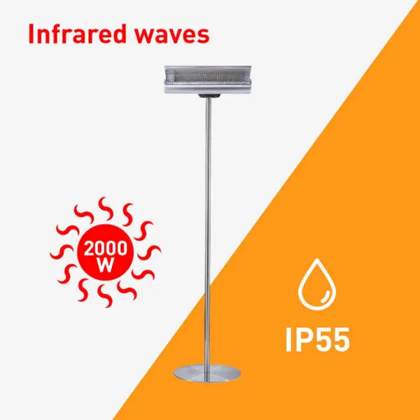 Elegant Infrared Heater 2000W | SINED - Image 3