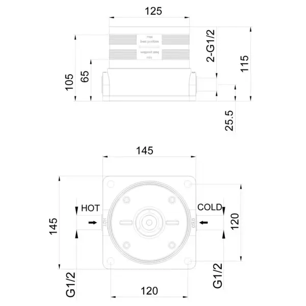 Cbox Shower-c-box Stainless Shower Quick Fixing System. Useful Replacement Accessory For Safe And Easy Installation Of Outdoor Stainless Showers With Hot-cold Water Connection. - Image 3