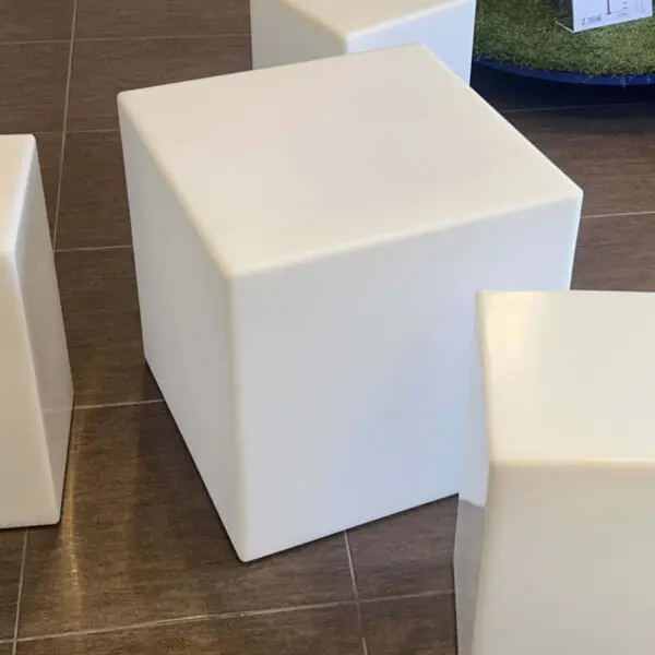 Luminous Coffee Table With Solar Panel And Solar Self-recharging Cuby Battery Made Of High Quality Polyethylene. It Recharges With Solar Energy. Stable And Safe In All Situations. Also Ideal As Indoor Or Outdoor Furniture. - Image 2