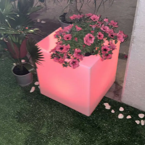 Luminous Coffee Table With Solar Panel And Solar Self-recharging Cuby Battery Made Of High Quality Polyethylene. It Recharges With Solar Energy. Stable And Safe In All Situations. Also Ideal As Indoor Or Outdoor Furniture. - Image 10