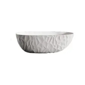 Experience luxury with the Sined Zefiro White Bathtub - crafted from high-performance Seiko Hydroaluminite, this durable, easy-to-clean tub keeps the water warm and adds elegance to any space. The perfect investment in quality and modern design for your p