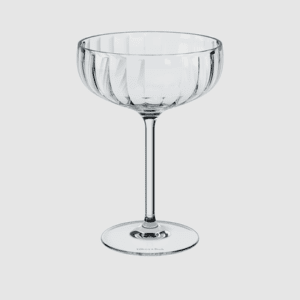 Elegant Rose Garden Sparkling wine/champagne coupe, Set 4pcs – Luxury Glass for Inspired Living