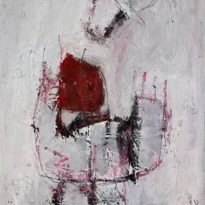 Reinhard Stammer – STRANGE (2014) | Original Mixed Media on Wood | Framed 40×30 cm