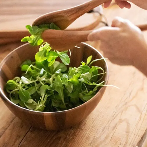 Acacia Salad Bowl – Luxury Stylish Ø25 cm - Image 2