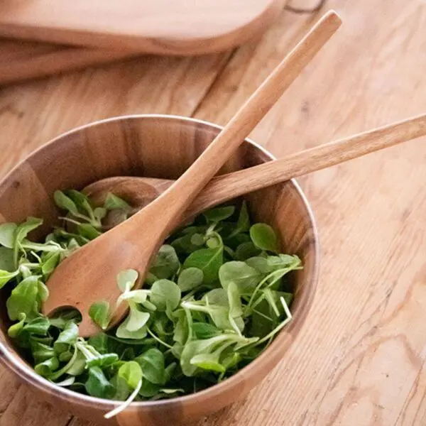 Salad Spoon & Fork Acacia – Signature Inviting 30 cm - Image 2