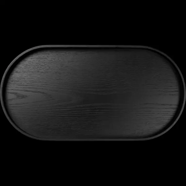 wooden tray, oval black - Image 3