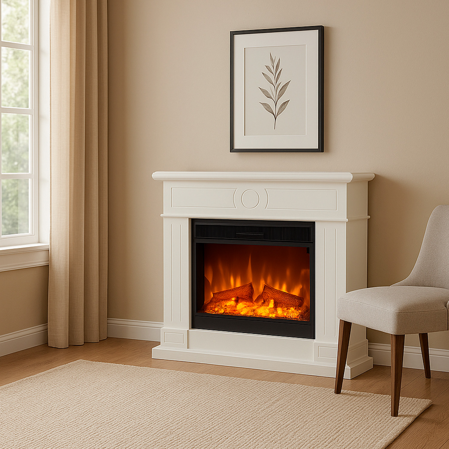 Elegant Fireplace 1500W | SINED - Image 2