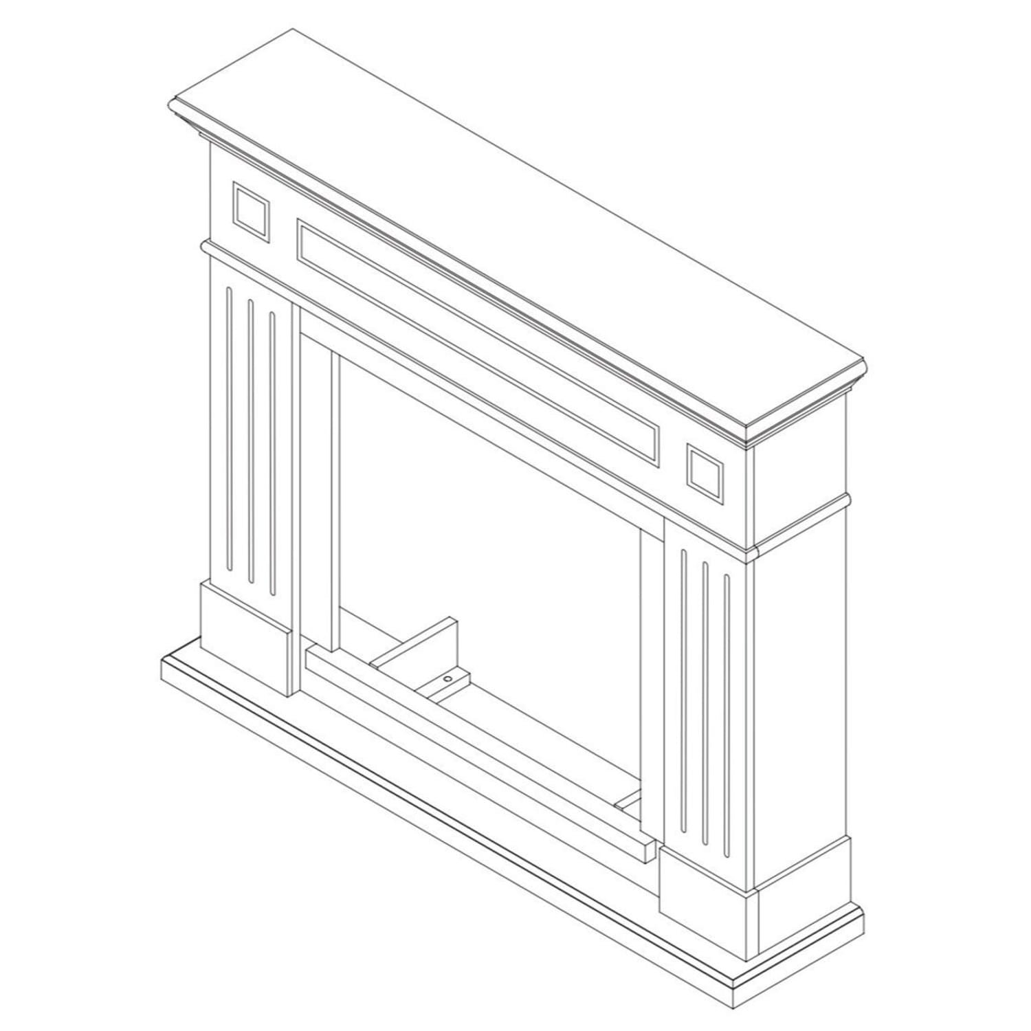 Elegant Fireplace Furniture for Infrared insert | SINED - Image 4