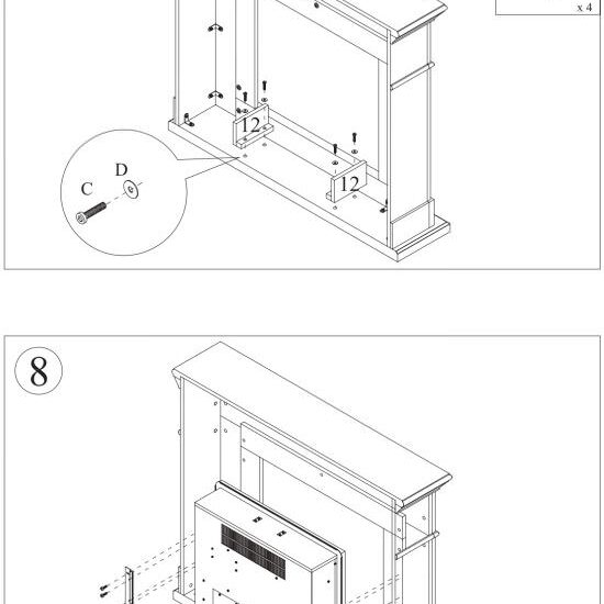 Elegant Fireplace Furniture for Infrared insert | SINED - Image 8