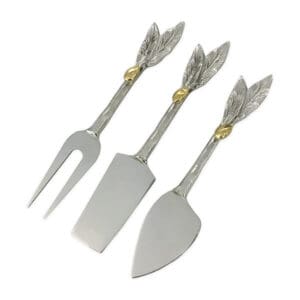 Olive Three Piece Cheese Serving Set
