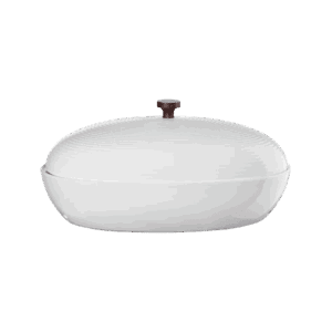bread pot, white