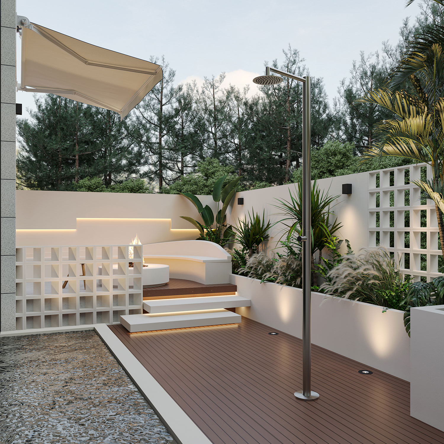 Efficient Outdoor Shower 316L | SINED - Image 7