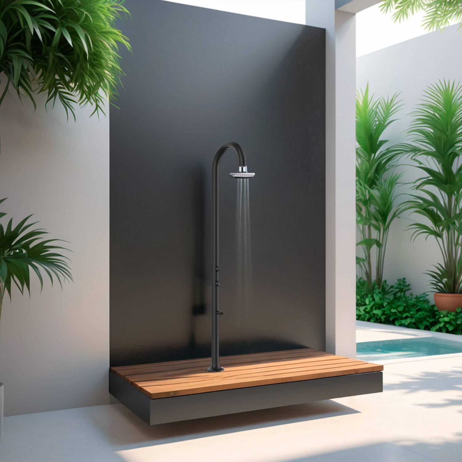Elegant Outdoor Shower | SINED - Image 6