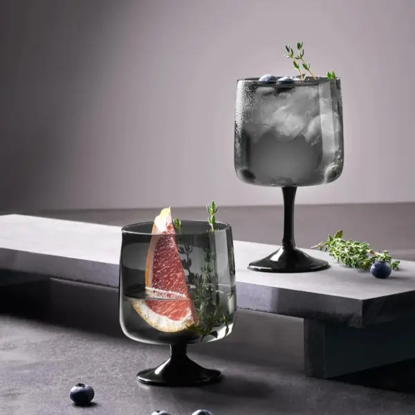 stem glass, Sarabi, grey, set of 6 pieces - Image 2