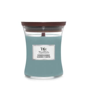 Aromatic WoodWick Evergreen Cashmere Candle – Premium Medium (60h)
