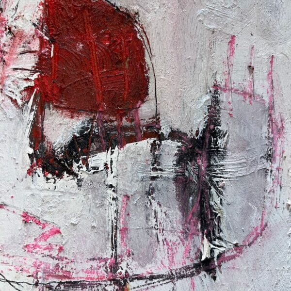 Reinhard Stammer – STRANGE (2014) | Original Mixed Media on Wood | Framed 40×30 cm - Image 2