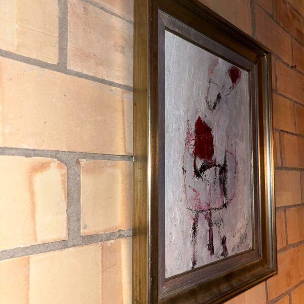 Reinhard Stammer – STRANGE (2014) | Original Mixed Media on Wood | Framed 40×30 cm - Image 6